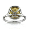 4.90ct Fancy Light Yellow Cushion Diamond Engagement Ring