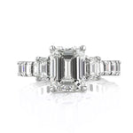 7.14ct Emerald Cut Diamond Engagement Ring