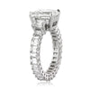 7.14ct Emerald Cut Diamond Engagement Ring