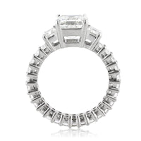 7.14ct Emerald Cut Diamond Engagement Ring