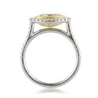 1.59ct Fancy Light Yellow Marquise Cut Diamond Engagement Ring