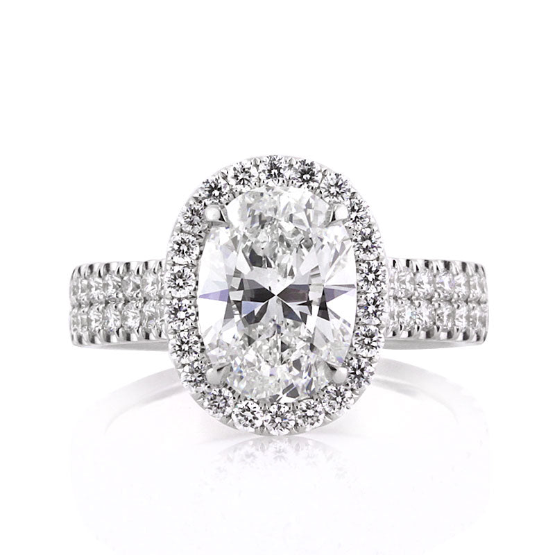 3.01ct Oval Cut Diamond Engagement Ring