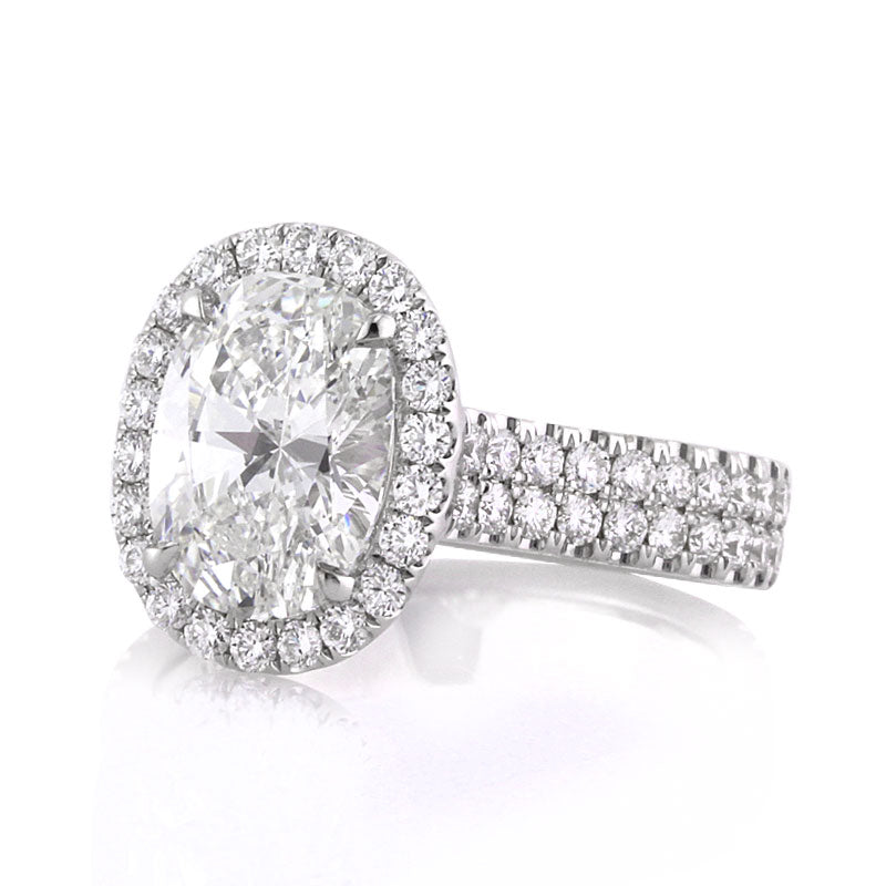 3.01ct Oval Cut Diamond Engagement Ring