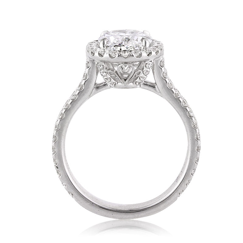 3.01ct Oval Cut Diamond Engagement Ring