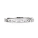 0.50ct Round Brilliant Cut Diamond Pavé Wedding Band with Hand Engraving