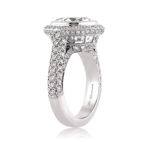 6.28ct Round Brilliant Cut Diamond Engagement Ring