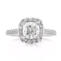 2.80ct Cushion Cut Diamond Engagement Ring