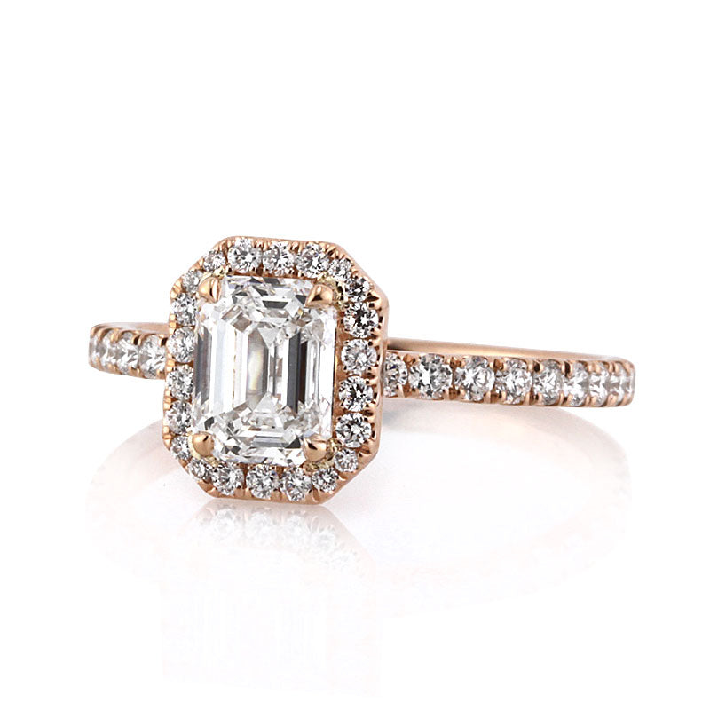 1.55ct Emerald Cut Diamond Engagement Ring
