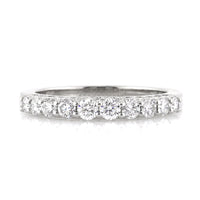 0.80ct Round Brilliant Cut Diamond Wedding Band Three-Sided