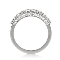 0.80ct Round Brilliant Cut Diamond Wedding Band Three-Sided