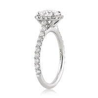 1.93ct Antique Cushion Brilliant Diamond Engagement Ring