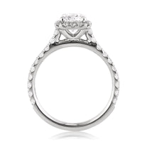 1.93ct Antique Cushion Brilliant Diamond Engagement Ring