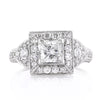 2.03ct Princess Cut Diamond Engagement Ring