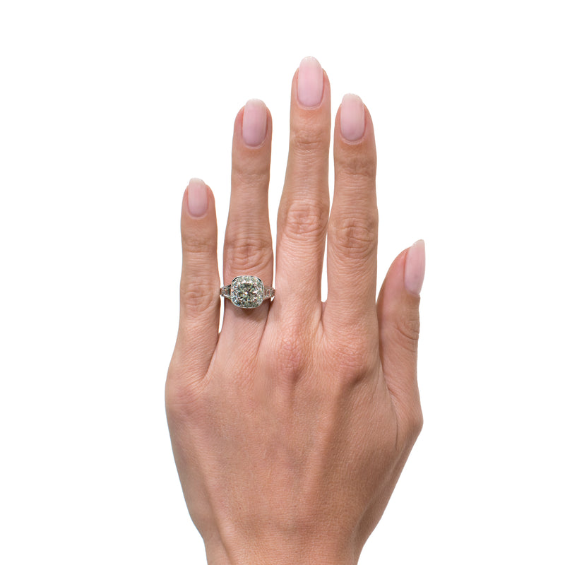 2.55ct Cushion Cut Diamond Engagement Ring