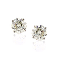 6.62ct Round Brilliant Cut Diamond Stud Earrings
