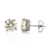 6.62ct Round Brilliant Cut Diamond Stud Earrings