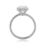2.65ct Emerald Cut Diamond Engagement Ring