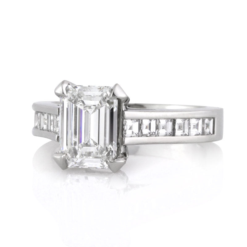 3.26ct Emerald Cut Diamond Engagement Ring