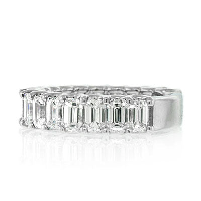 3.25ct Emerald Cut Diamond Band