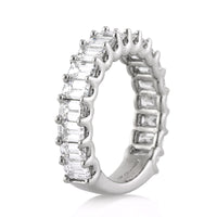 3.25ct Emerald Cut Diamond Band