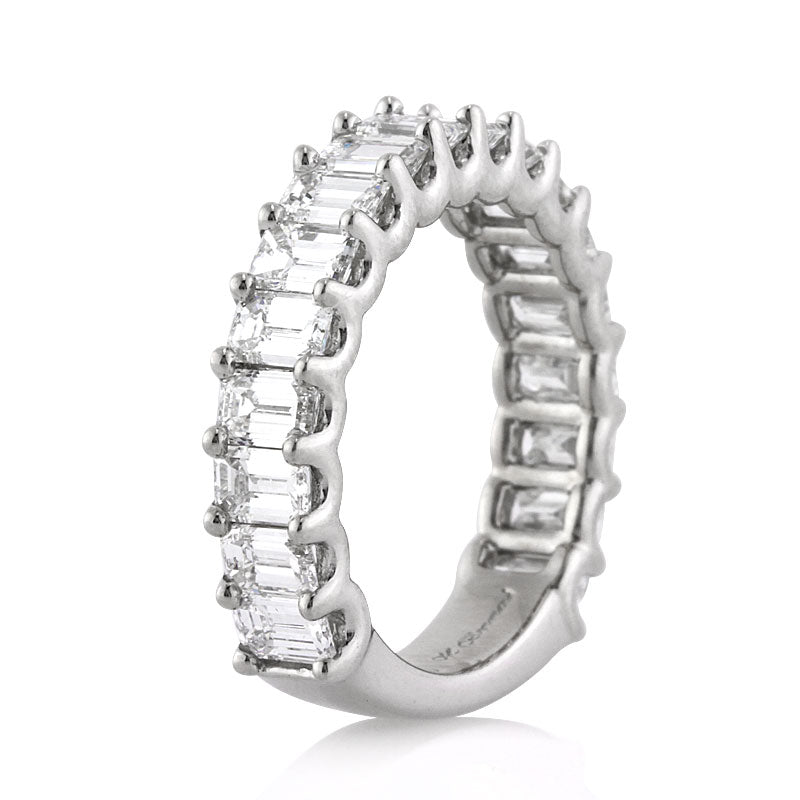 3.25ct Emerald Cut Diamond Band