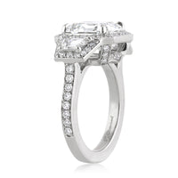 4.53ct Asscher Cut Diamond Engagement Ring