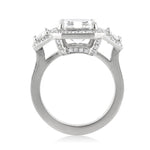 4.53ct Asscher Cut Diamond Engagement Ring