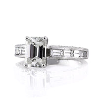2.51ct Emerald Cut Diamond Engagement Ring