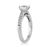 1.26ct Asscher Cut Diamond Engagement Ring