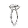 4.02ct Pear Shaped Diamond Engagement Ring