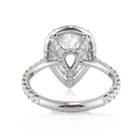 4.02ct Pear Shaped Diamond Engagement Ring