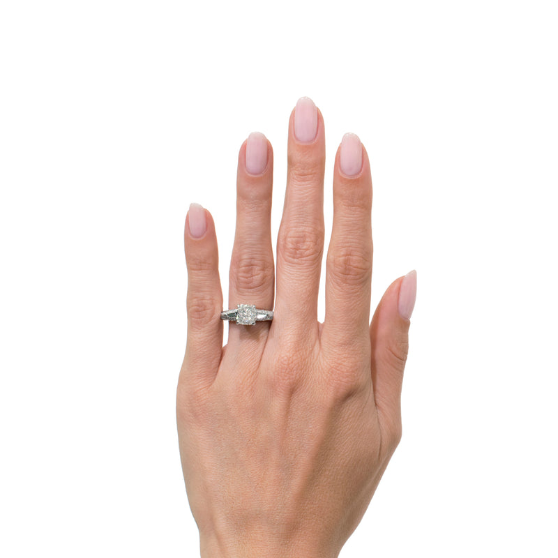 3.51ct Cushion Cut Diamond Engagement Ring