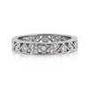 0.20ct Round Brilliant Cut Diamond Filigree Eternity Band