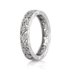 0.20ct Round Brilliant Cut Diamond Filigree Eternity Band