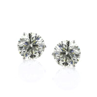 5.07ct Round Brilliant Cut Diamond Stud Earrings