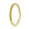 0.50ct Fancy Yellow Round Brilliant Cut Diamond Wedding Band