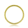 0.50ct Fancy Yellow Round Brilliant Cut Diamond Wedding Band