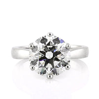 5.07ct Round Brilliant Cut Diamond Solitaire Engagement Ring