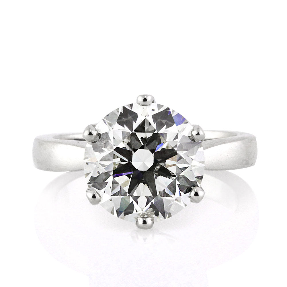 5.07ct Round Brilliant Cut Diamond Solitaire Engagement Ring