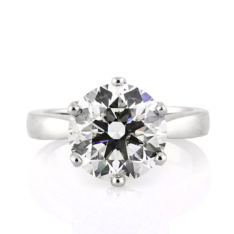 5.07ct Round Brilliant Cut Diamond Solitaire Engagement Ring