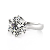 5.07ct Round Brilliant Cut Diamond Solitaire Engagement Ring