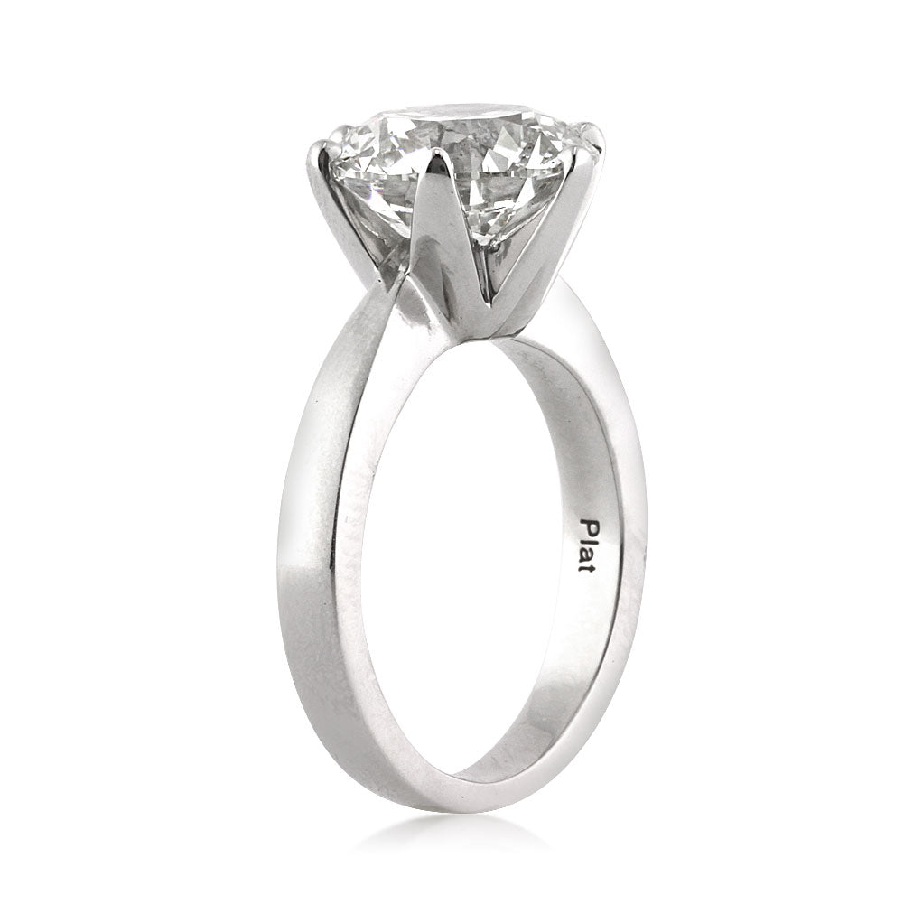 5.07ct Round Brilliant Cut Diamond Solitaire Engagement Ring