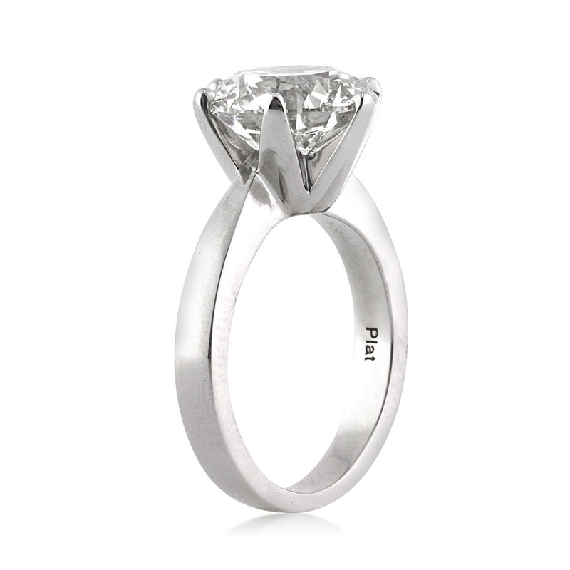 5.07ct Round Brilliant Cut Diamond Solitaire Engagement Ring