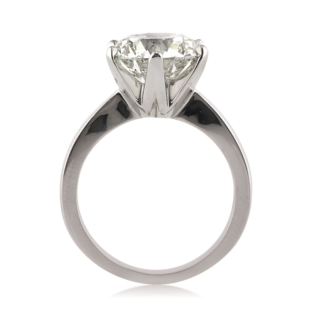 5.07ct Round Brilliant Cut Diamond Solitaire Engagement Ring