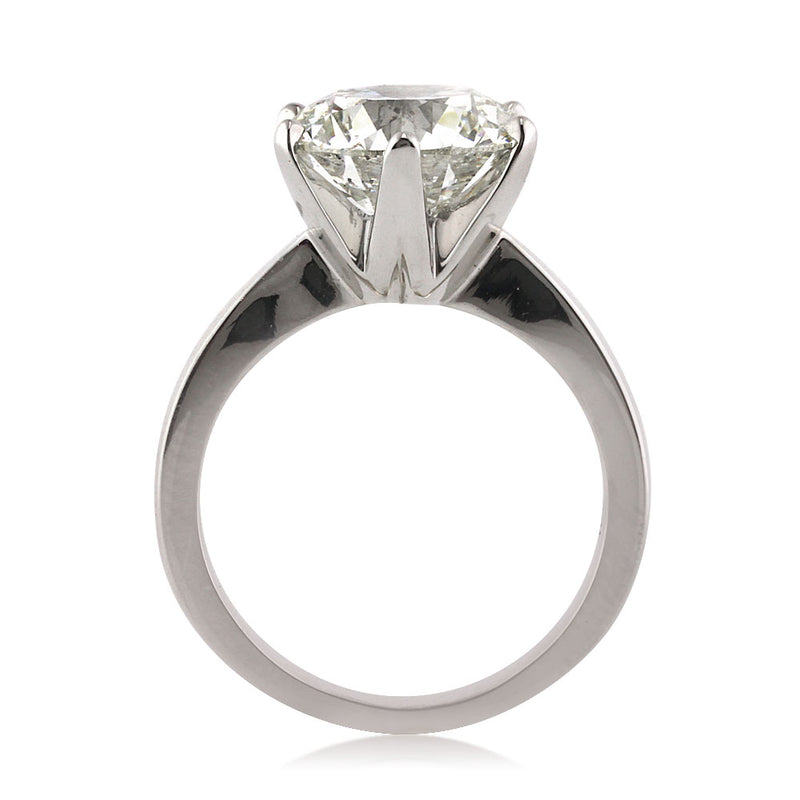 5.07ct Round Brilliant Cut Diamond Solitaire Engagement Ring