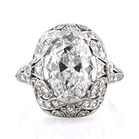 4.17ct Oval Cut Diamond Engagement Ring