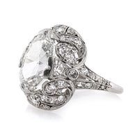 4.17ct Oval Cut Diamond Engagement Ring