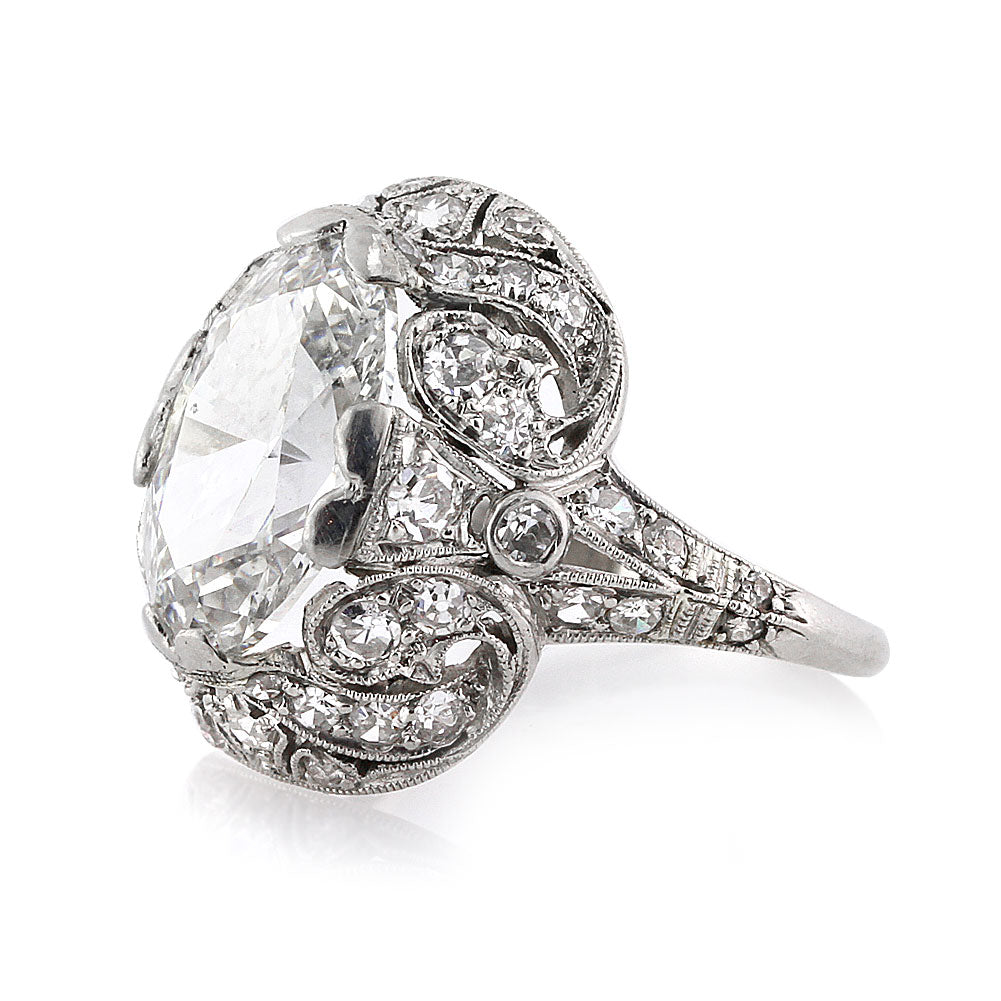 4.17ct Oval Cut Diamond Engagement Ring