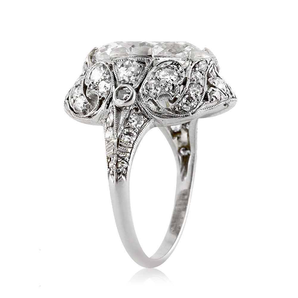 4.17ct Oval Cut Diamond Engagement Ring