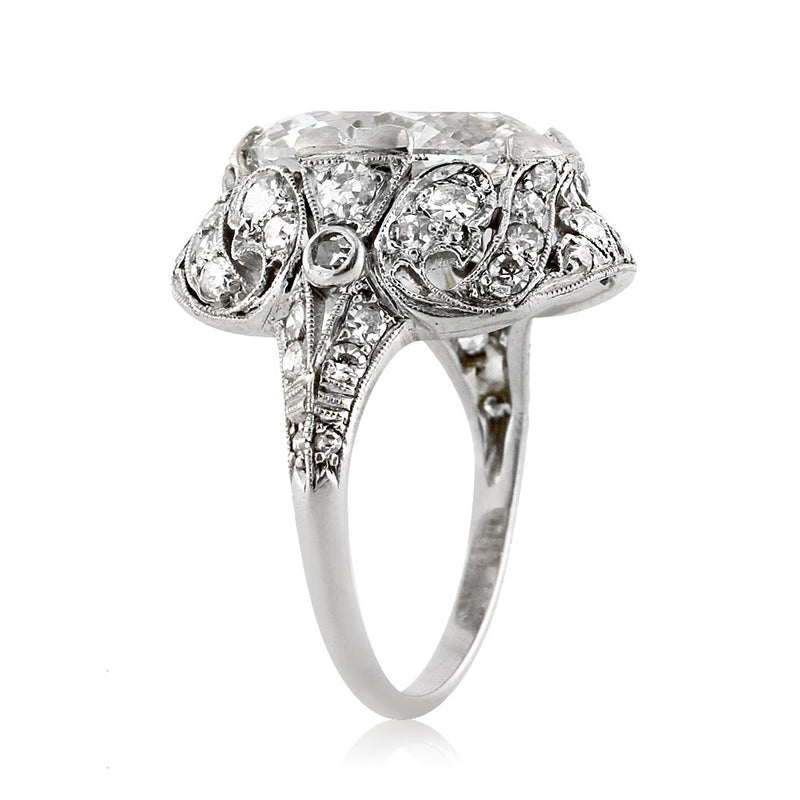 4.17ct Oval Cut Diamond Engagement Ring